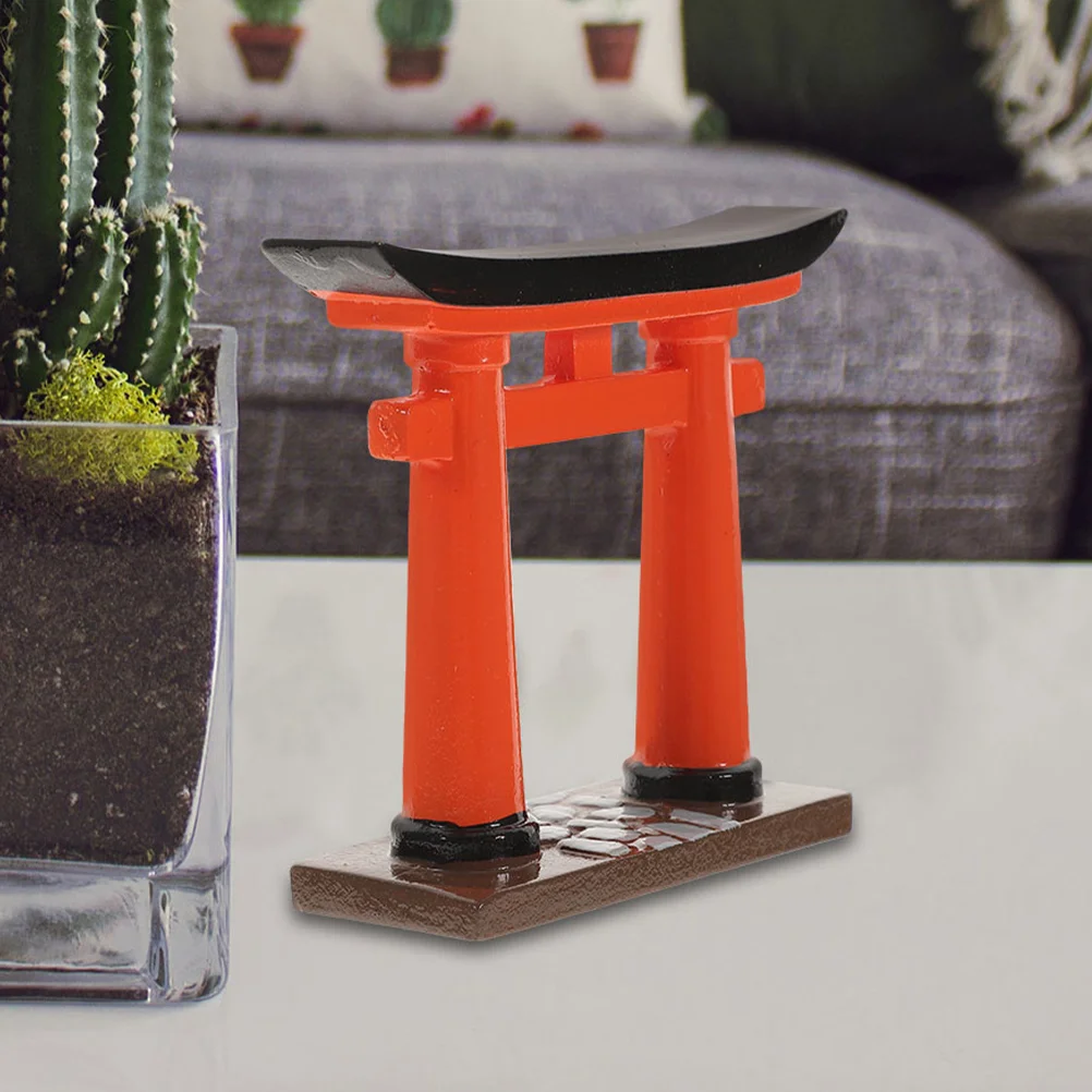 

Japanese Torii Gate Model Simulation Torii Statue Decor Miniature Torii House Model Decor Sandtable Micro Landscape Props