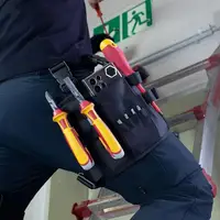 Repair Tool Bag Multi-Functional Oxford Cloth Auto Electrician Maintenance Tool Bag Wear-Resistant Leg Adjustable Tool Bag 1
