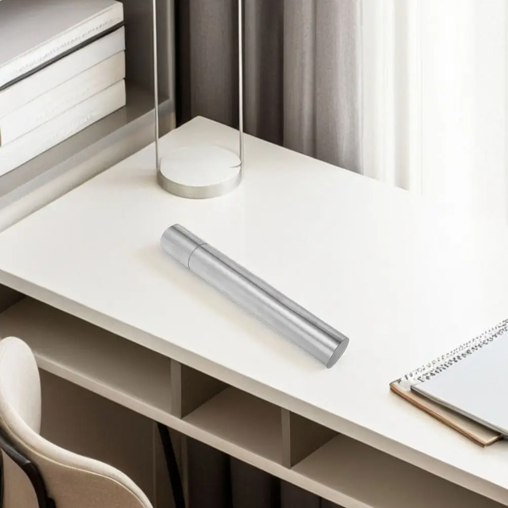 2Pcs 문서 튜브 스테인레스 스틸 출생 증명서 보호기 실린더 홀더 홈 오피스 졸업장 포스터 스크롤 보관용
