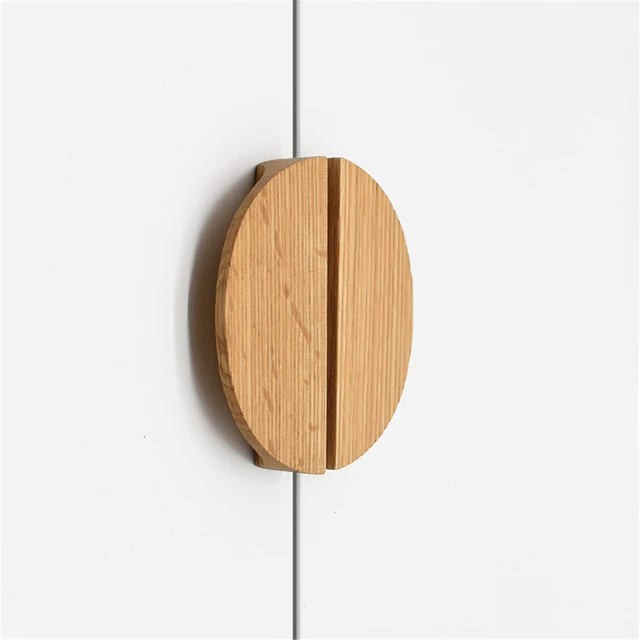 Tirador/ Manija Madera Semicircular Malven 14cm X Par - Alta Gracia Deco