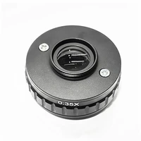 C Mount Adapters Lens 0.35X CCD For Trinocular Stereo Microscope Camera 38MM Interface Increased Field Of Vision 5