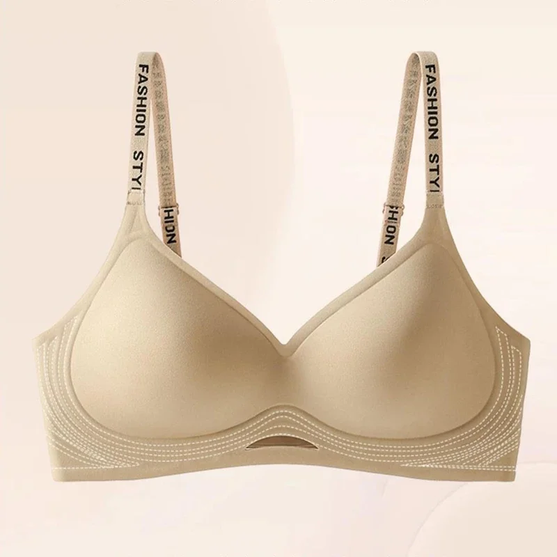 High-quality Traceless Beautiful Back Women's Underwear Without Steel Rings Comfortable Hollowing Gathering Sports Bra Women