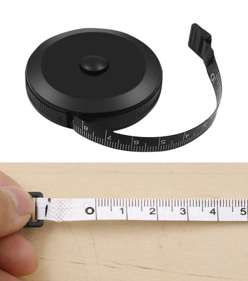 

1.5M/60 Inch Soft Tape Measure Double Scale Body Sewing Flexible Ruler For Weight Loss Medical Body Measurement Sewing Tailor
