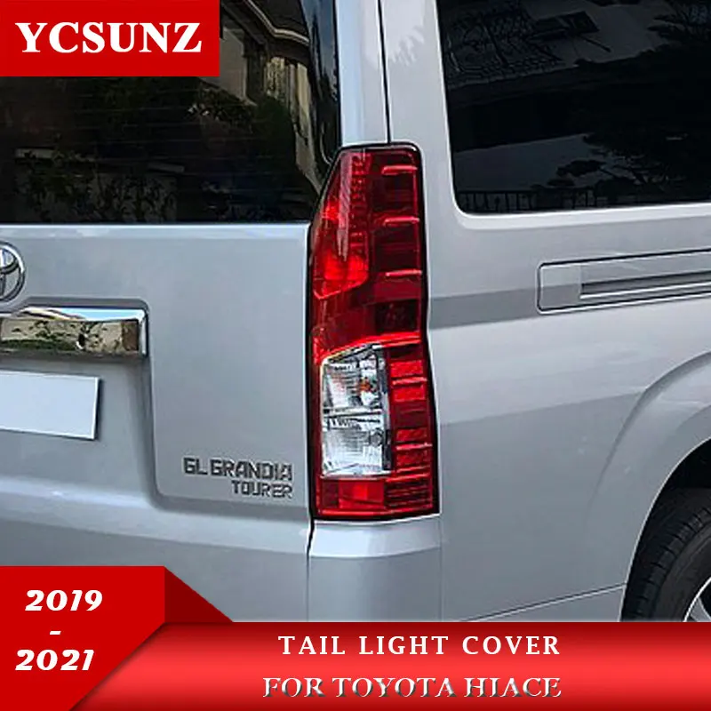 

Tail Light Cover For Toyota Hiace Commuter Van Quantum 2019 2020 2021 Accessories Lamp Hood Exterior Parts YCSUNZ