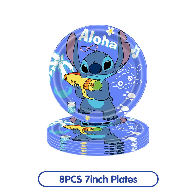 8Pcs 7inch Plates