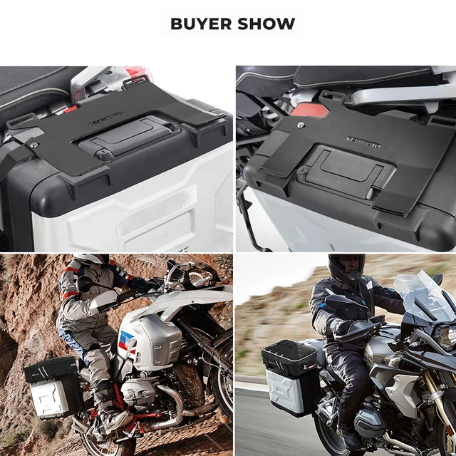 バイク用リアラゲッジラック に適合するR1200GS LC 2013-2018 R1250GS 2019-2023 に適合 オートバイ用後部座席カバープレートラック ピリオンラゲッジレール に適合するR1200GS 1200 GS R1250 GS R 1 Bmw  r1250gs,r1200gs,lcアドベンチャー,adv 1200-1250,ステンレススチール用のトップシェル - AliExpress