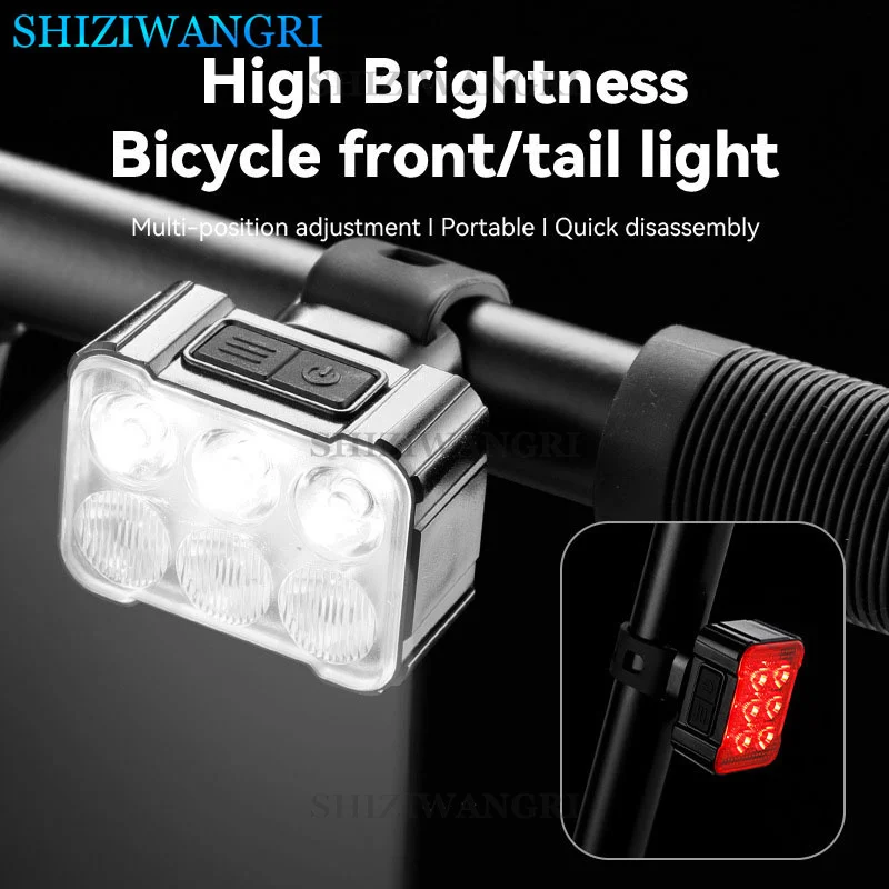 Wholesale ROHS CE 800 Lumen Bike Light Strobe USB Rechargeable Bicycle Light Set