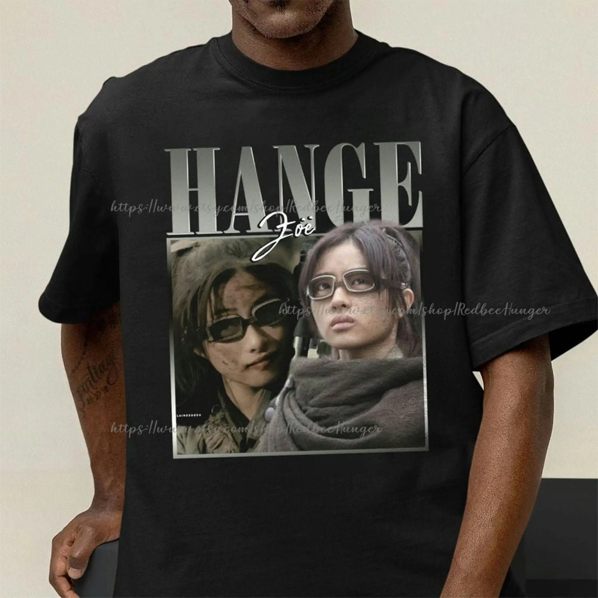 Hanjj Aot Retro T Shirt Ymir Vintage Style Anime Manga Japanese Lover