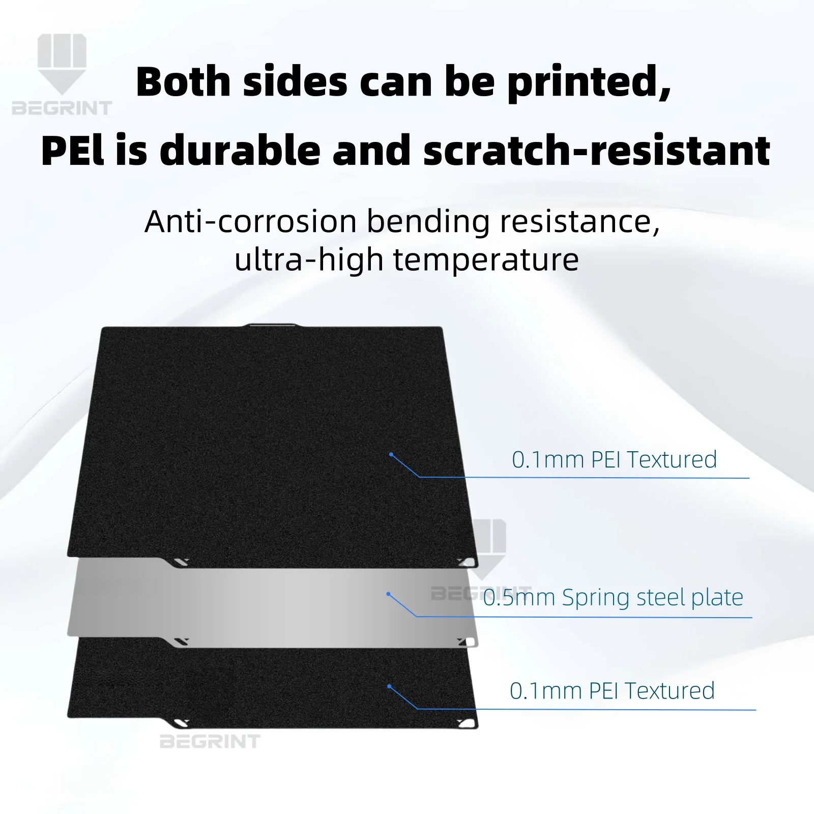 Durable Textured Carbon Fiber Build Plate