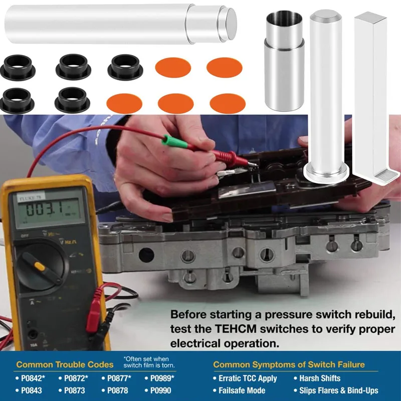 124740-TL30 Pressure Switch Installation Tool Kit Fit for GM Transmissions 6L45 6L50 6L80 6T70 (Gen 1) 6T75 (Gen 1)