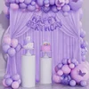 Chiffon Backdrop Curtain For Wedding Party,Glimmer Sheer Backdrop Drapes for Baby Shower Birthday Photo Photography Backgrounds 6