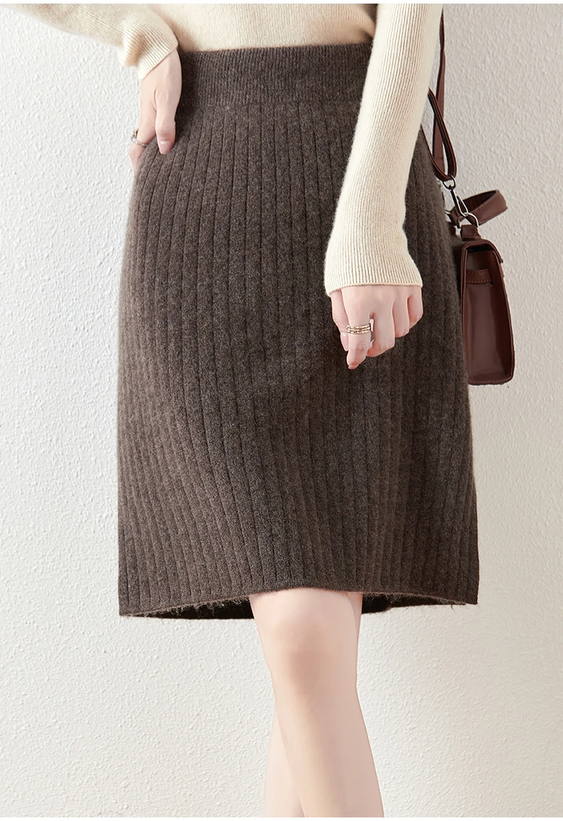 Wool office dress styling example
