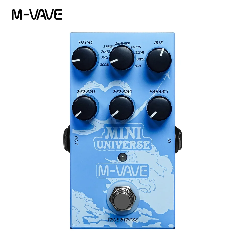 MvaveGuitarEffectPedalsMiniUniverseDigitalReverbPedal9ReverbEffectsRoomShimmer