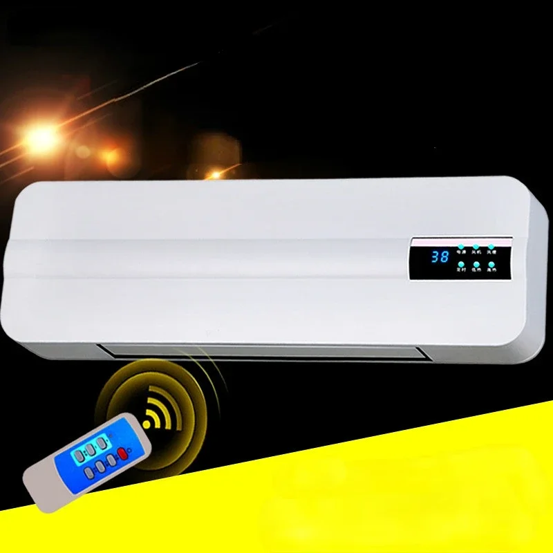 220V Wall-mounted Electric Air Heater Fan Wall Hanging Warm Cool Wind Blower Warmer Room Ceramic Thermal Heating Stove Radiator electric air heater