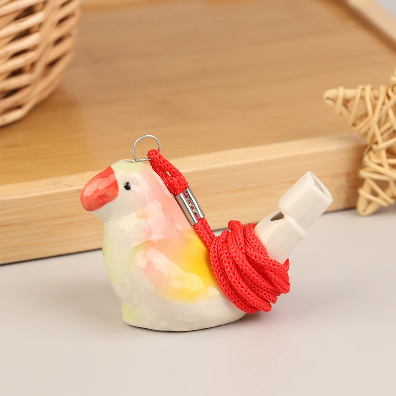 Random Coloured Drawing Water Bird Whistle Ceramic Water Bird Whistle Musical Instrument Cute Outdoor Team Sports 1pc whistle keychain,survival whistle,sport whistle,sports whistle,soccer whistle,mini whistle,metal whistle,electronic whistle,horror scream whistle,wooden train whistle toy