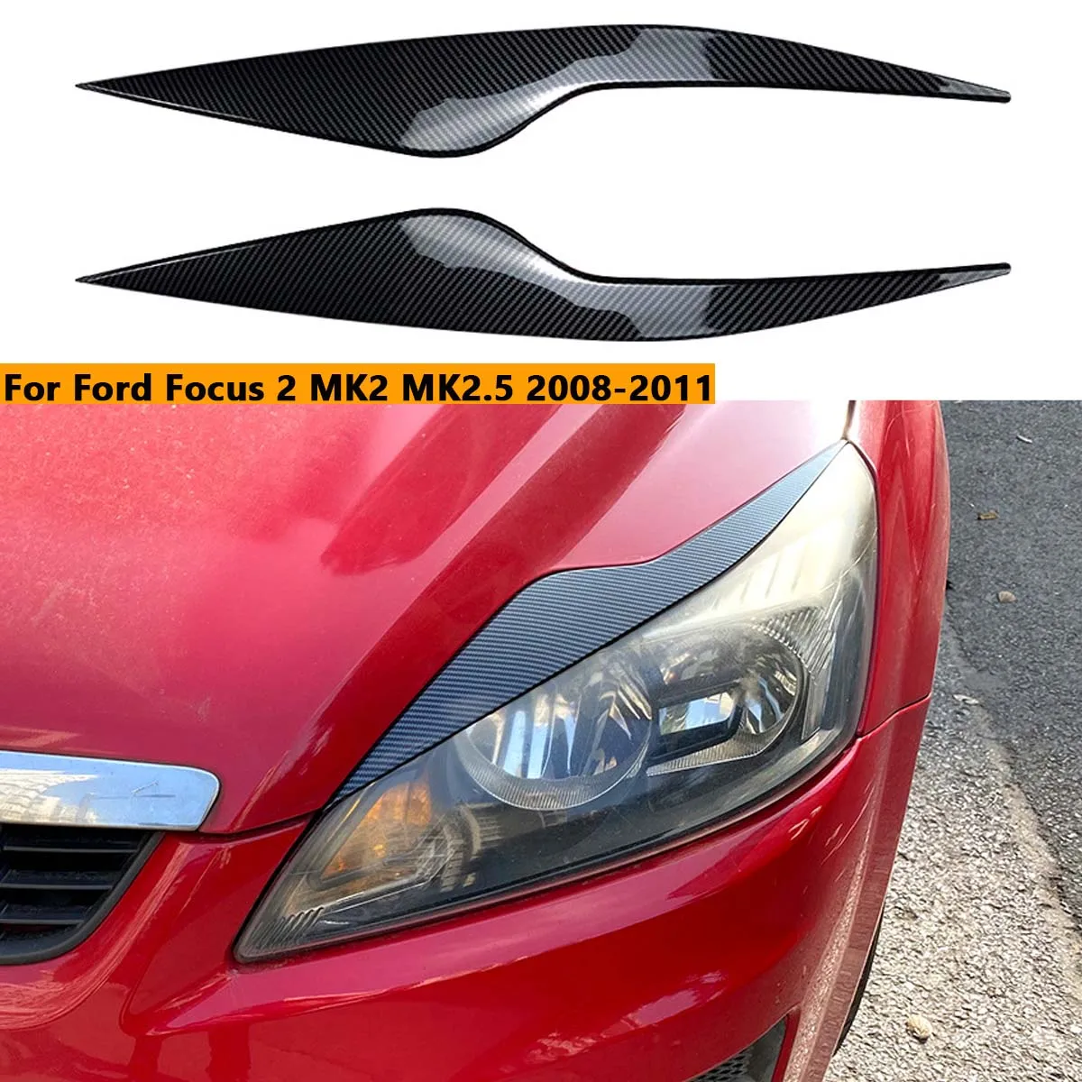 Декоративная накладка на переднюю фару Ford Focus 2 MK2 MK2.5 2008-2011 |