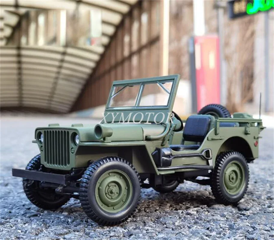 

Новинка, модель автомобиля NOREV 1/18 WILLYS JEEP, литой зеленый цвет, детские игрушки для мальчиков и девочек, подарки для хобби, коллекция, демонстрационные украшения