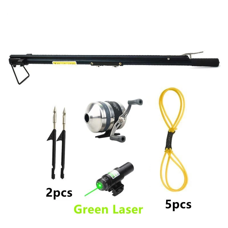 FISHING Cross Bow w/ Red Laser Aiming Device & Fishing Arrow w/ Reel