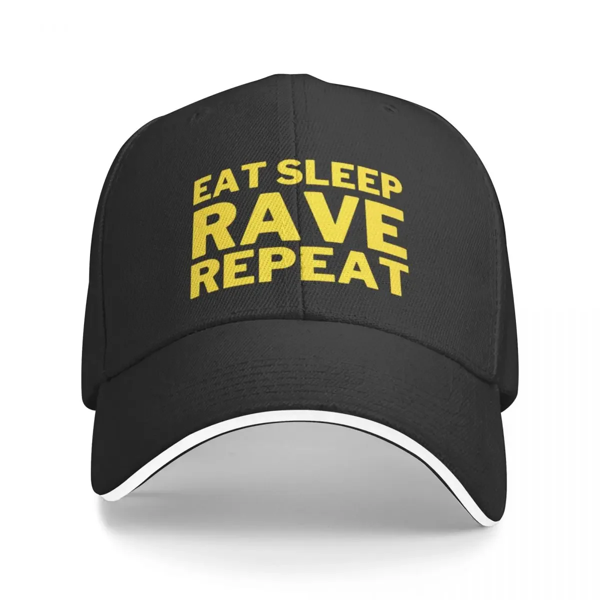 

Eat Sleep Rave Repeat Baseball Cap fashionable Uv Protection Solar Hat Golf Wear Men Women's
