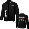 Spring Autumn Men's new zipper jacket Sweatshirt coat Benelli TRK 502X print Casual plaid Harajuku cotton Men's baseball jacket 1