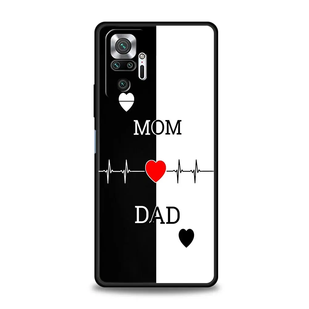 Cute Couple Letters Art Soft TPU Phone Case