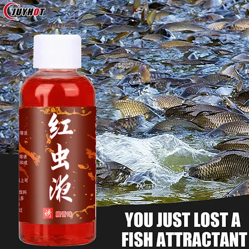 100ml Fish Bait Additive Concentrated Red Worm Liquid High Concentration  Fishbait Attractant Tackle Food For Trout Cod Carp Bass - Fishing Lures -  AliExpress