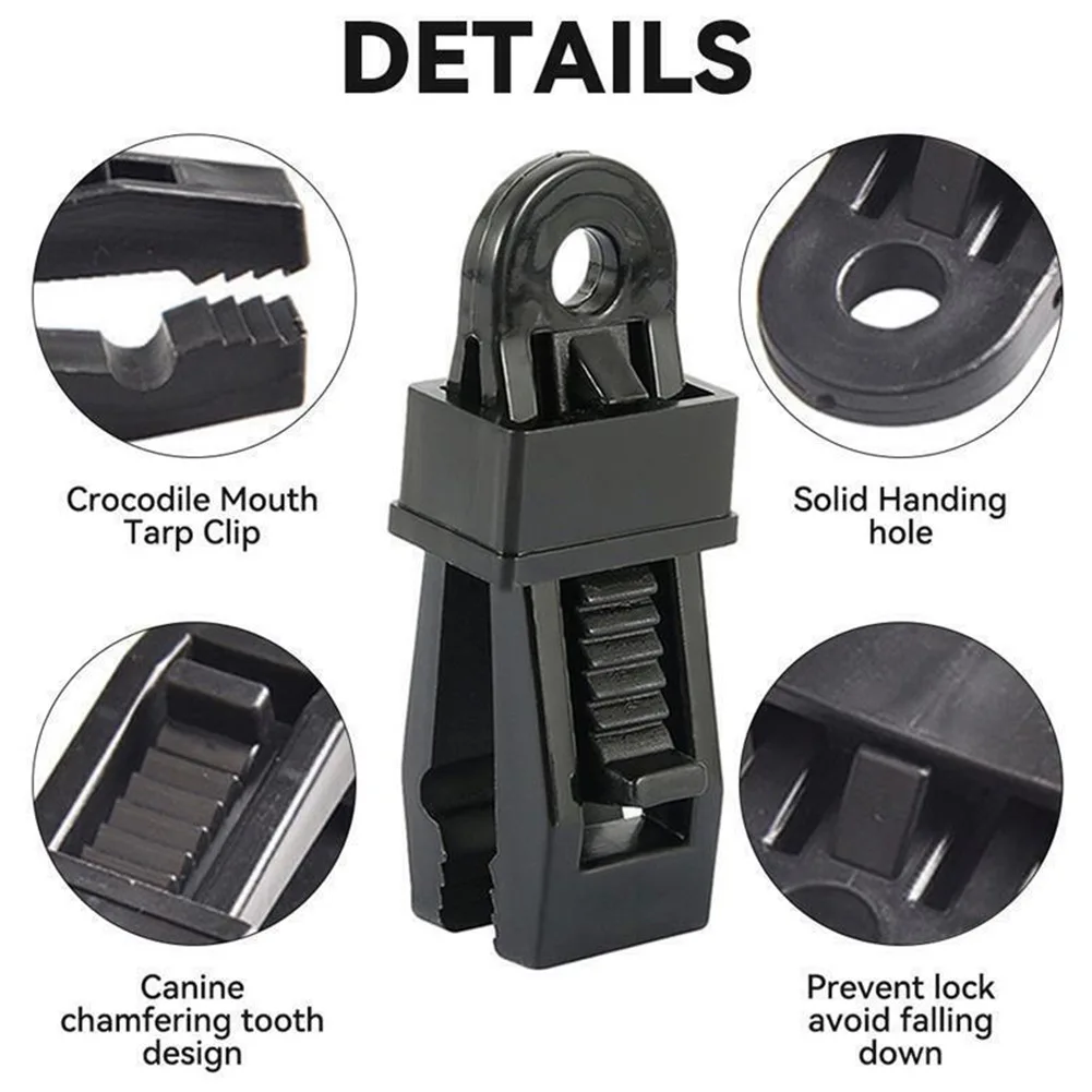 

10 PCS Adjustable Heavy Duty Lock Grip For Awnings Caravans Tarps Walking Sticks Boat Covers Outdoor Camping Sailing Tool Parts