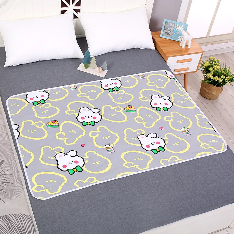 35*45CM Baby diaper changing pad diaper changing mat Waterproof Soft Reusable Washable Diaper Changing Urine Absorbent Mat Nappy Changing Pad Mattress Pad