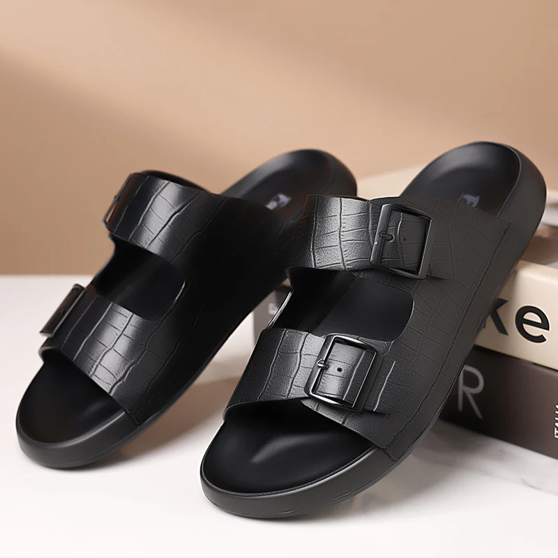 Men's Slippers Original Designer Casual Flats Luxury Slip on Shoes Slippers Outdoor Beach for Men Summer Flip Flops