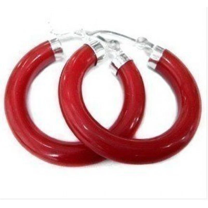 

Beautiful Tibet Red Earrings