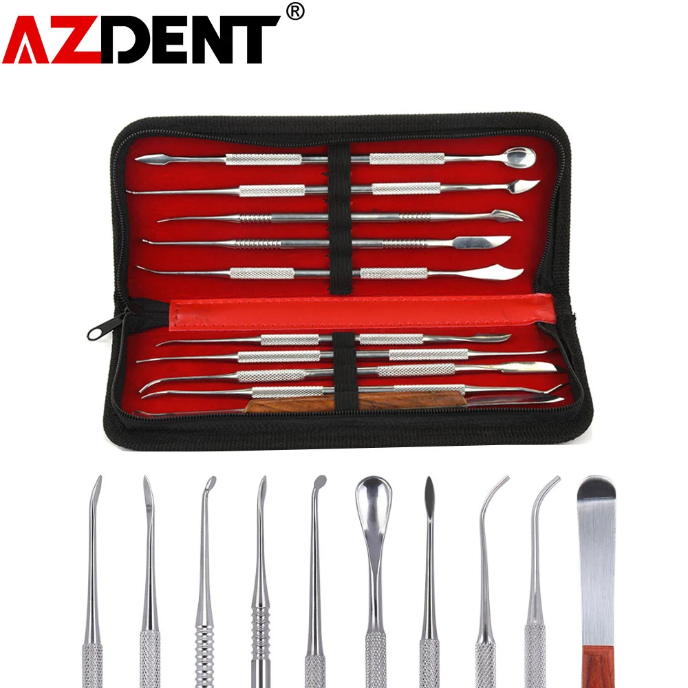 1 Set Wax Carving Tool Stainless Steel Dental Sculpture Instrument Versatile Kit For Dental Lab
