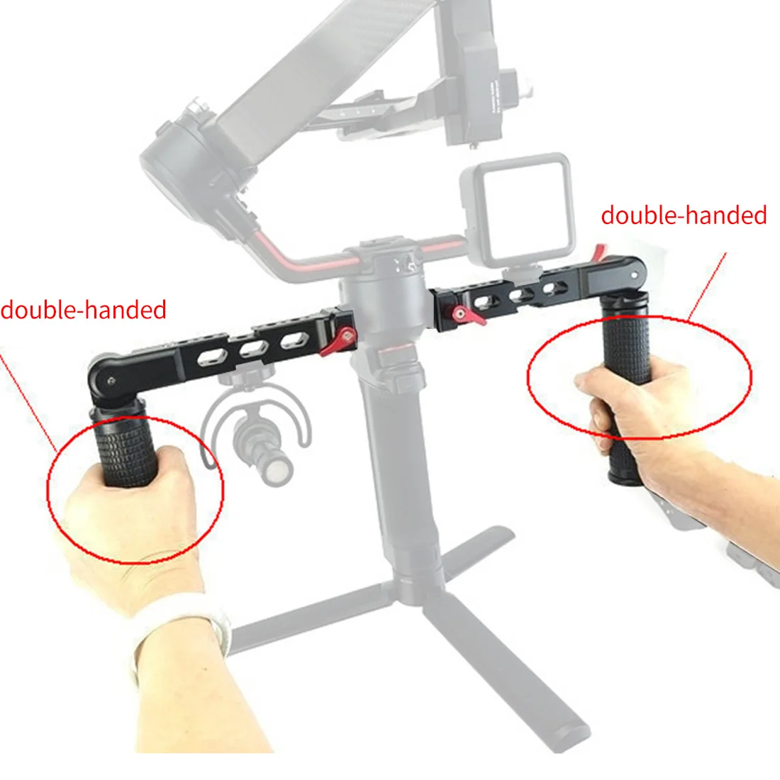 Quick Release Mount Handle Grip for Ronin SC S Gimbal Monitor Bracket 1/4'' Exte