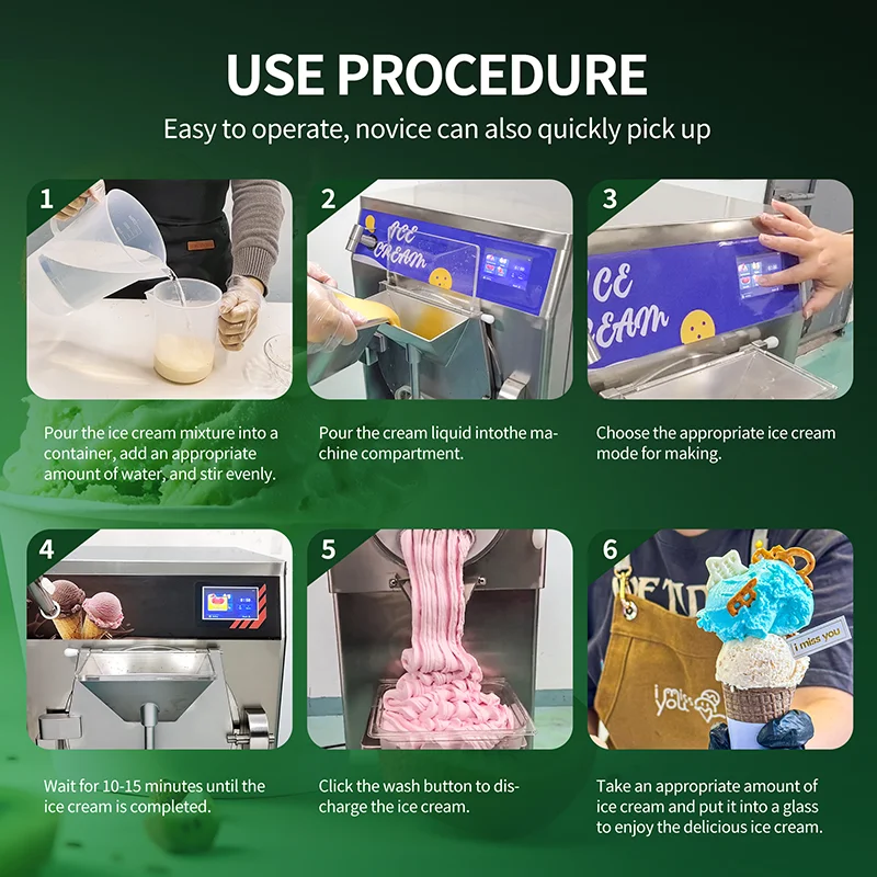 45L/H Frozen Yogurt Making Machine Frozen Yogurt Electric Hard Ice Cream Maker