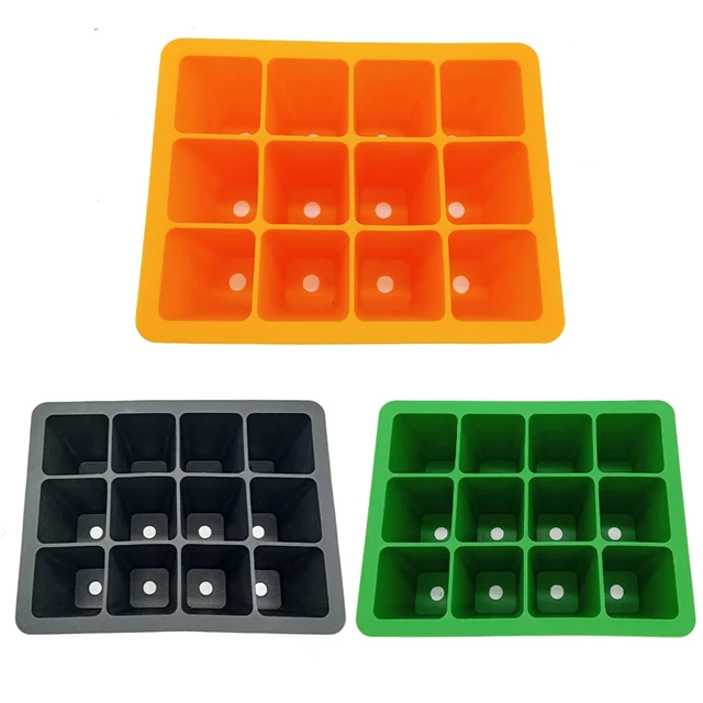 Növényi Vetés Edénykertészet Virágok És Gyümölcsök Zöldségek Átültetése 12 Rácsos Edény Szilikon Palánta Edények - Image 6