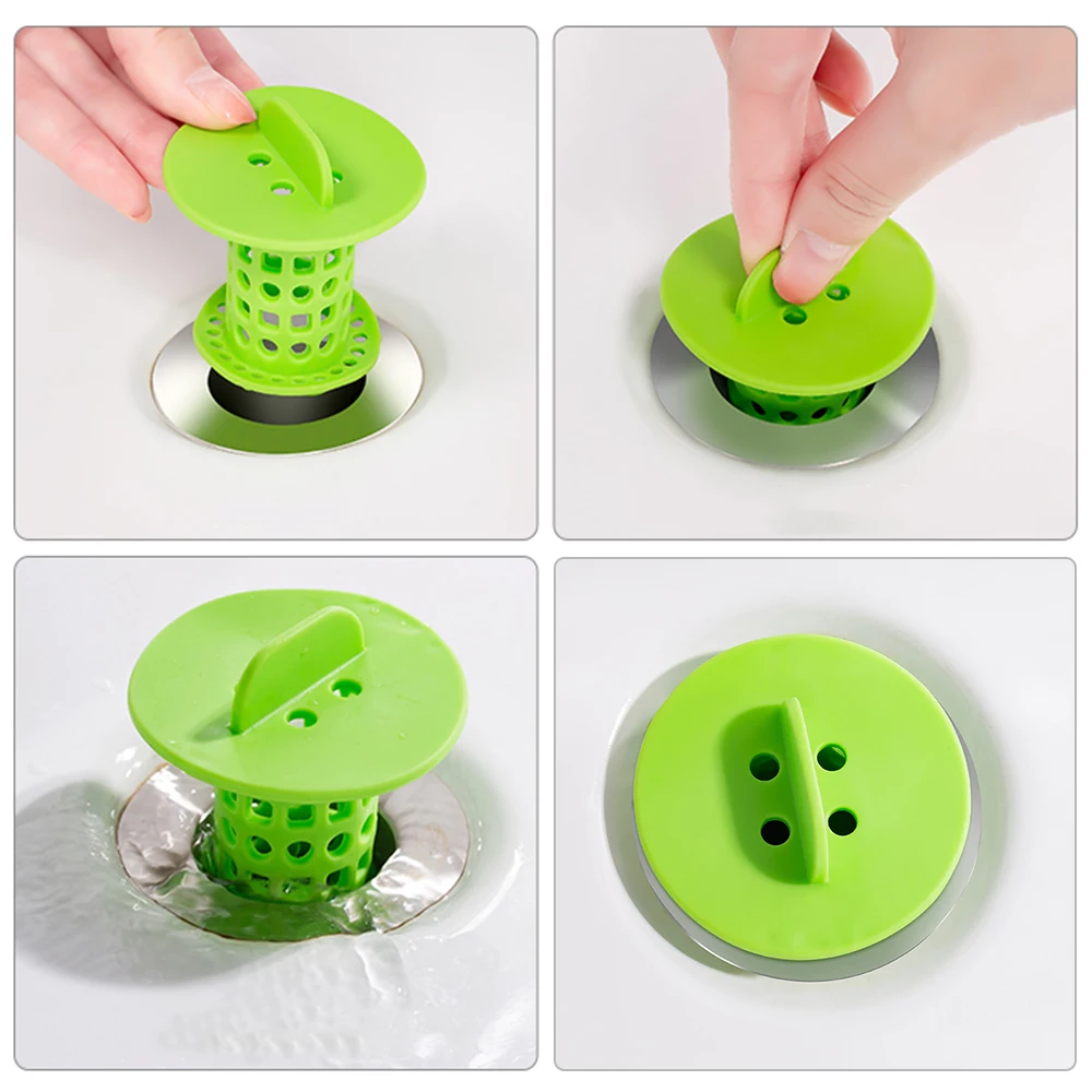 1PC Bathroom Drain Hair Catcher Bath Stopper Plug Sink Strainer Filter Shower Sink Strainer Drain Cover Bathroom Accessories 2