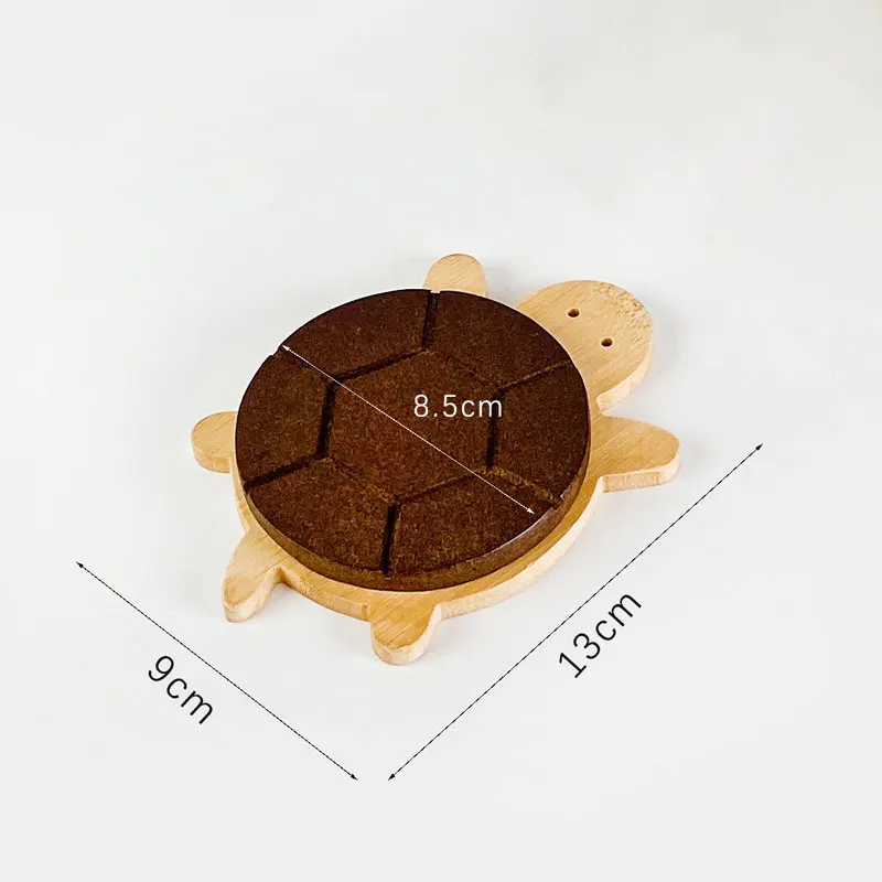 Creative Black Walnut Solid Wood Tortoise Insulation Mat, Kettle, Teacup Mat, Tableware, Anti-scalding Table Decoration