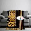 Fashion P-Pittsburgh S-Steelers Blanket Skin friendly comfort warm soft plush blanket suitable sofa living room office bedroom 2