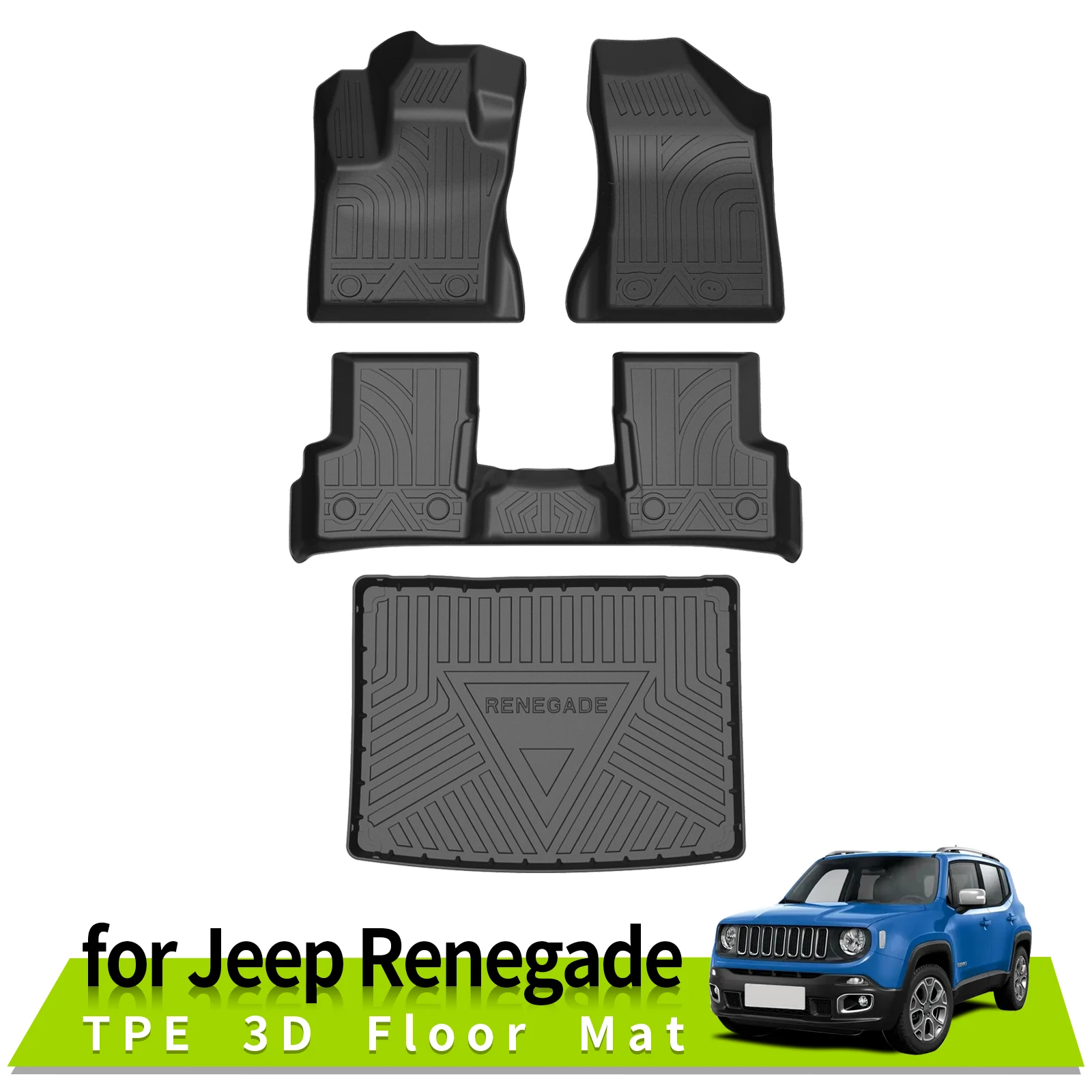 CarFloorMatsforJeepRenegade20162022AllWeatherWaterproof