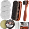8 件 Mink Oil for Leather Shoes Boots 3.5 oz Leather Conditioner and Cleaner with Travel Bag Soften for Boots and Shoes 1