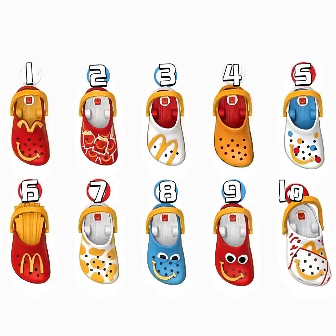 McD Cave Shoes Keychain Pendant Fingertip Toys Children's Playground Meal 4