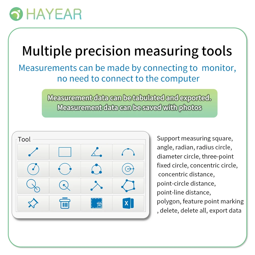 Hayear 4K 60FPS IMX585 센서 UHD 측정 디지털 전자 현미경 카메라 8MP HDMI USB Type-C 3.0 SMT 납땜 연구소용