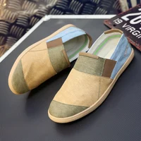 Fisherman's Shoes Fashion Flat Canvas Sneakers Slip On Men's Espadrilles Walking Casual Shoes For Men Loafers Summer 1