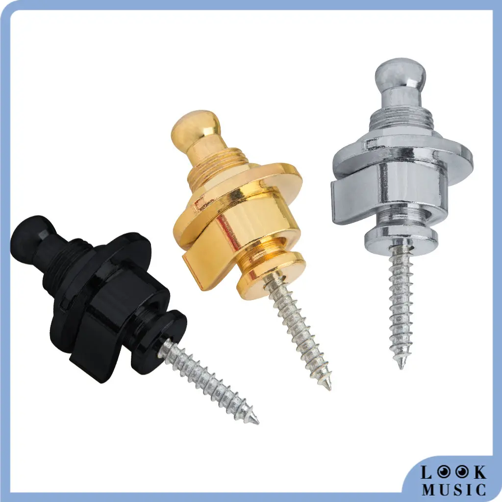 

LOOK 2PCS Acoustic Guitar Strap Lock Straplock Straplok Button For all Acoustic Electric Bass Guitar StrapG/C/B Schalle-r-Style