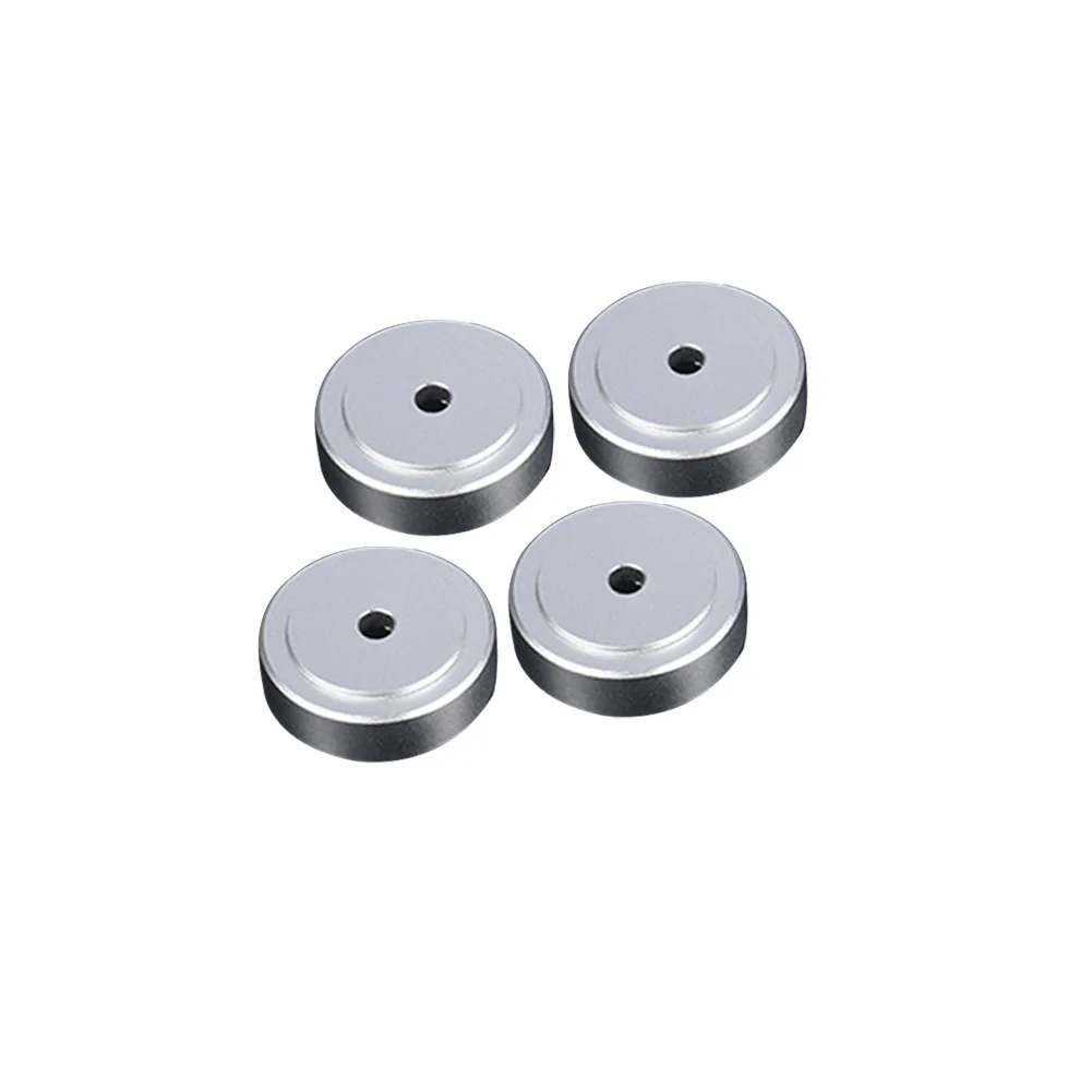 

4pcs Mini Speaker Isolation Feet Pad Replacement Non Slip Aluminum Audio Stand Anti Vibration Turntable Wear Resistant Amplifier