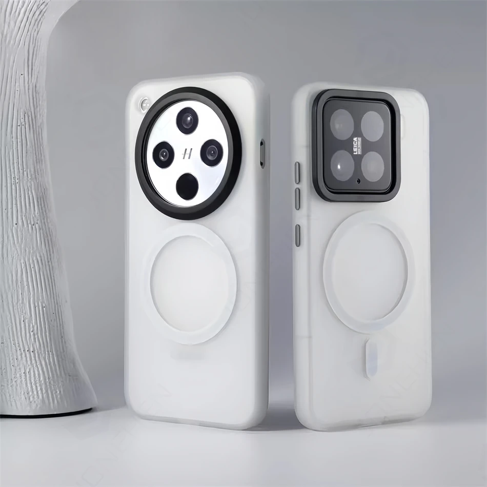 Luxury Magnetic Wireless Charging Case with Shockproof Matte Finish