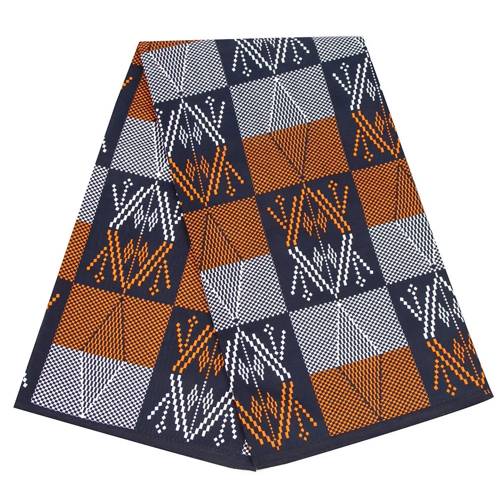 6Yards African Real Wax Prints Fabric Ankara Cotton Material High Quality Fabric By The Yard Dress