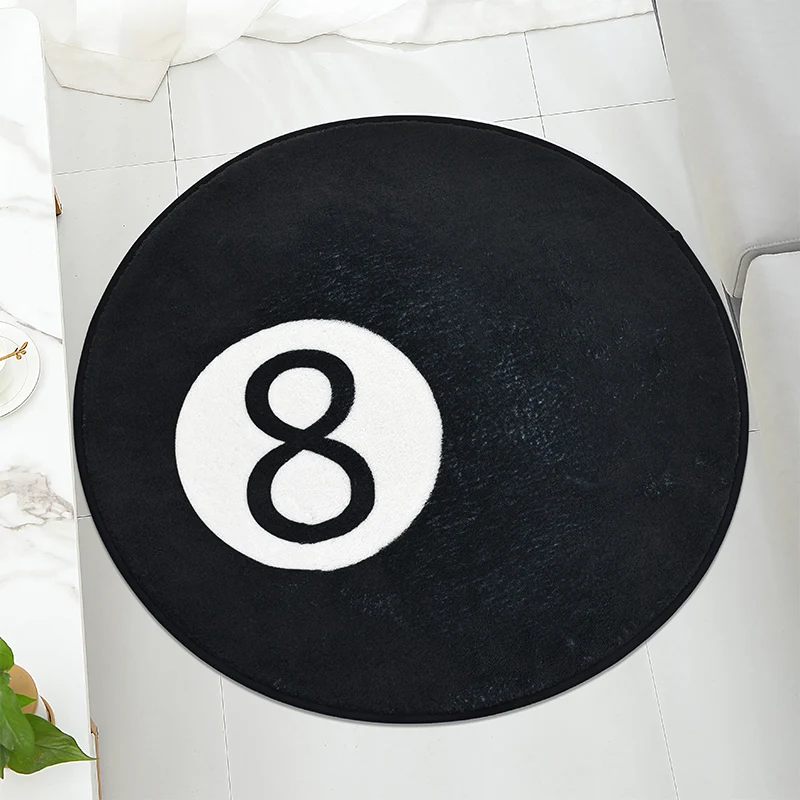 Soft Plush Bathroom Carpets-non-slip, Machine Washable and Absorbent round Mats-ideal for Bathroom Floor Decoration, Bedroom Doo floor mat