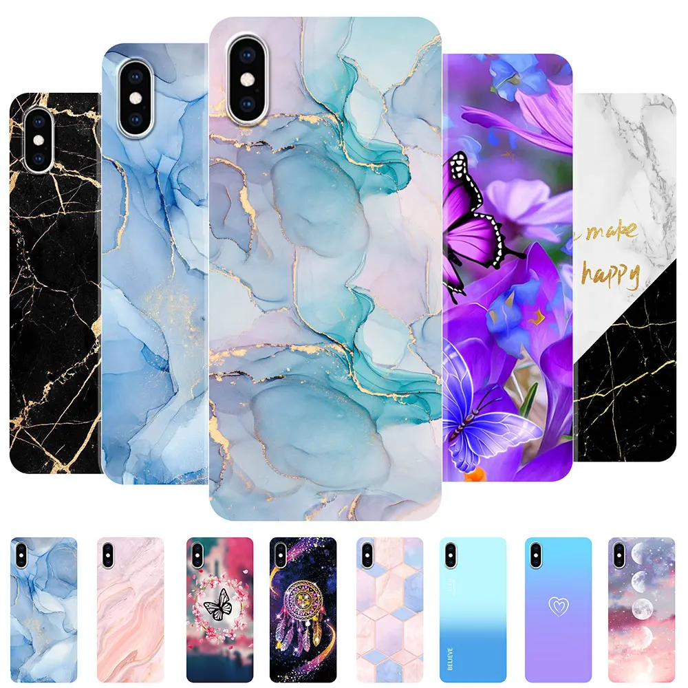 Per Apple Iphone X Xs Xr Custodia In Silicone Morbido Tpu Cover Posteriore Trasparente Per Iphone Xs Max Cover Fundas Per Iphone Xs Max Bumper Coque