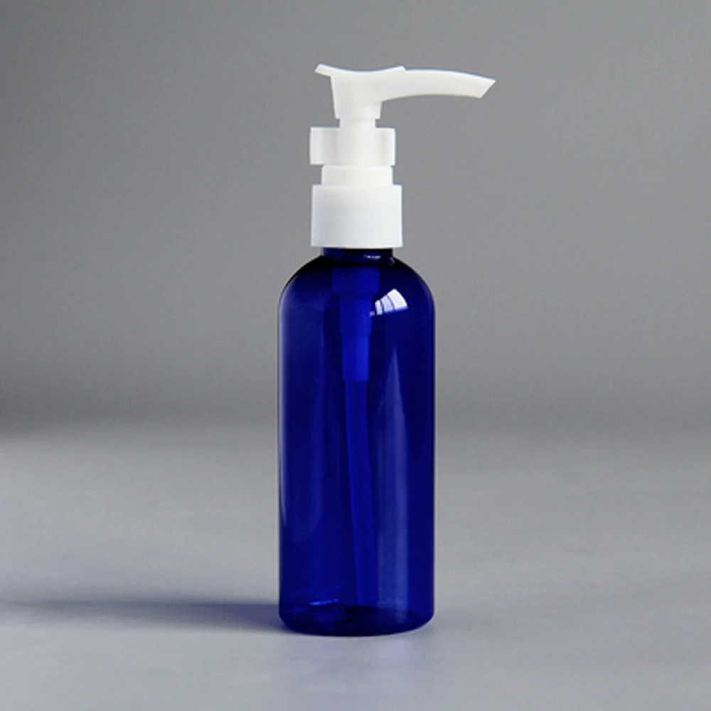 

5pcs 60ml blue color Refillable Squeeze plastic lotion bottle with white pump sprayer PET Plastic Portable lotion Bottle