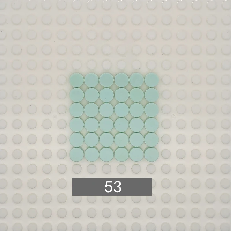 500 Stück Montage-Bausteine Flache Fliesen 1x1 Runde Steine 1*1 DIY Pädagogisches Technik-Set Kompatibel mit 98138 Spielzeug für Kinder – Detail 21